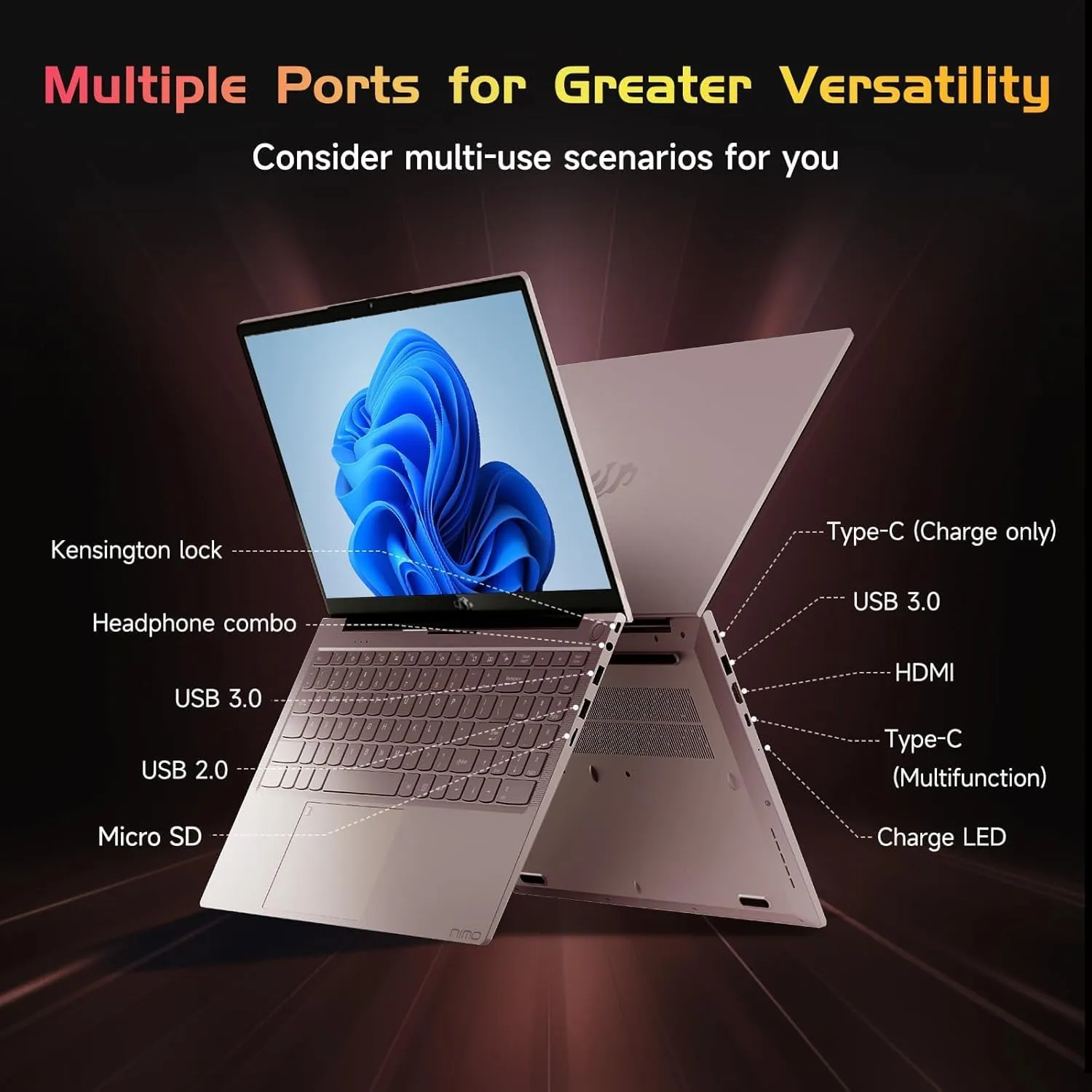 15.6" IPS FHD-Laptop, 16GB RAM 1TB SSD Intel 12 Gen 4 Core N100 (Beat to i3 1115G4 Up to 3.4GHz) Computer, Laptops with Backlit Keyboard Fingerprint laptops for Student and Home WiFi 6 BT 5.2