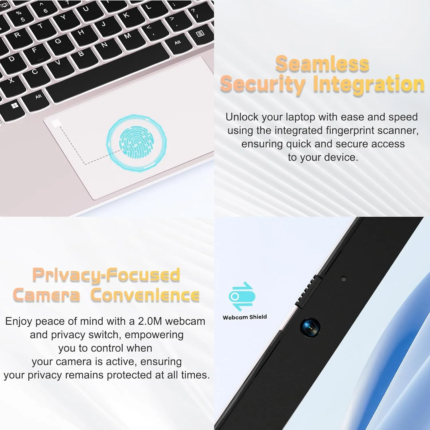 15.6" IPS FHD-Laptop, 16GB RAM 1TB SSD Intel 12 Gen 4 Core N100 (Beat to i3 1115G4 Up to 3.4GHz) Computer, Laptops with Backlit Keyboard Fingerprint laptops for Student and Home WiFi 6 BT 5.2