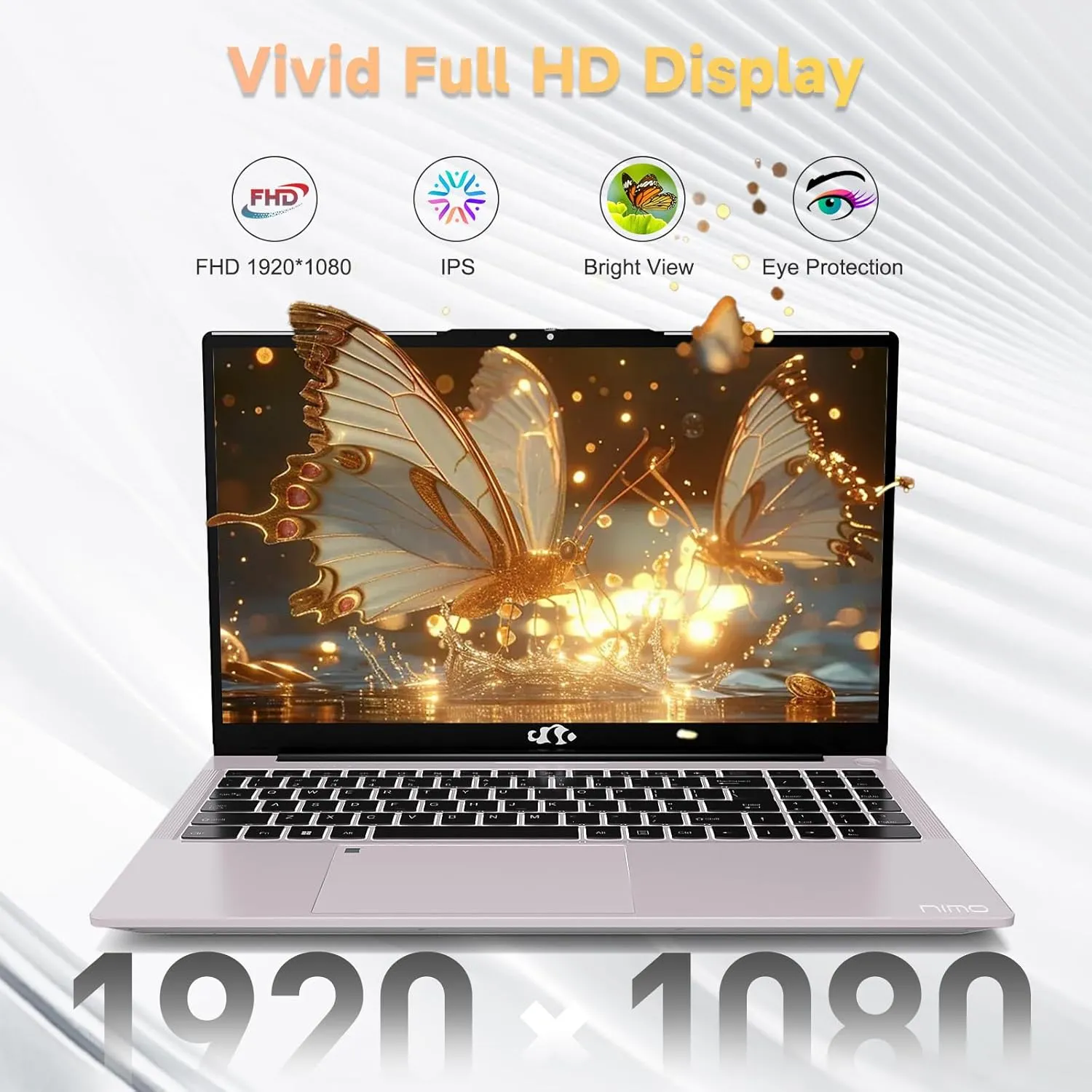 15.6" IPS FHD-Laptop, 16GB RAM 1TB SSD Intel 12 Gen 4 Core N100 (Beat to i3 1115G4 Up to 3.4GHz) Computer, Laptops with Backlit Keyboard Fingerprint laptops for Student and Home WiFi 6 BT 5.2