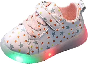18 Month Girl Shoes Hard Sole Girls Baby Luminous Sport Bling Kids Shoes Children Light Led Baby Shoes Good Shoes Babies