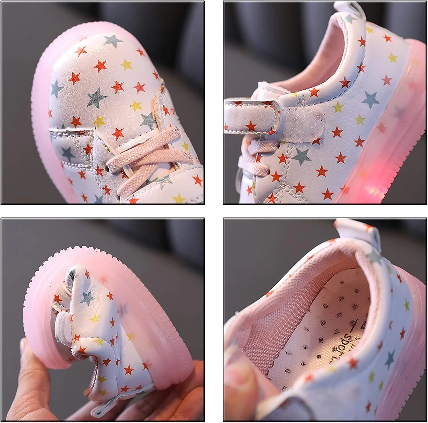 18 Month Girl Shoes Hard Sole Girls Baby Luminous Sport Bling Kids Shoes Children Light Led Baby Shoes Good Shoes Babies