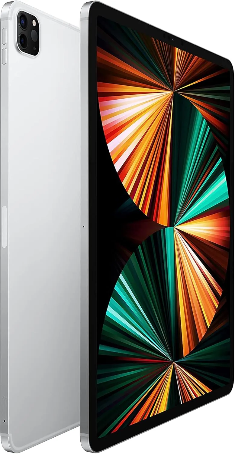 2021 Apple 12.9-inch iPad Pro (WiFi   Cellular, 2TB) - Silver (Renewed)
