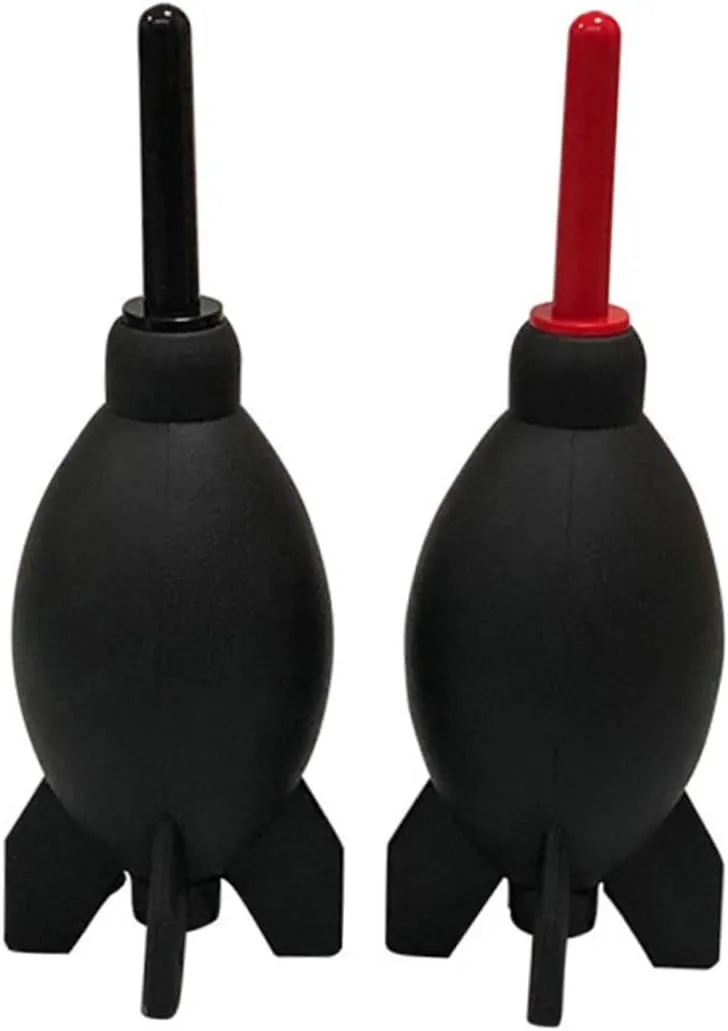 2pcs Air Blower Dust for Camera Portable Rocket Shape Duster for Electronics Strong Air Volume Durable Material