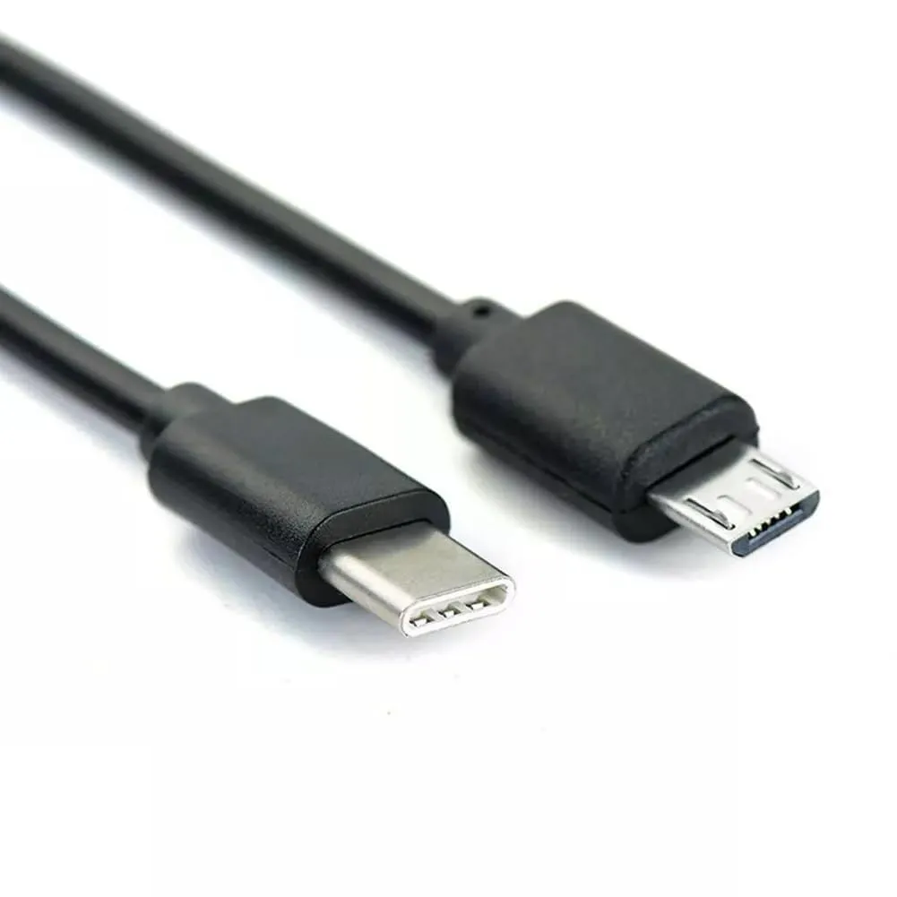 3FT USB C to Micro USB Data & Charge Cable for Old Phones, Smartphones, Cameras, Headphones - Compatible With MacBook, iPhone 15, Samsung, LG, Moto, PC/Laptop With USB C Port