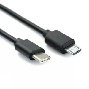 3FT USB C to Micro USB Data & Charge Cable for Old Phones, Smartphones, Cameras, Headphones - Compatible With MacBook, iPhone 15, Samsung, LG, Moto, PC/Laptop With USB C Port