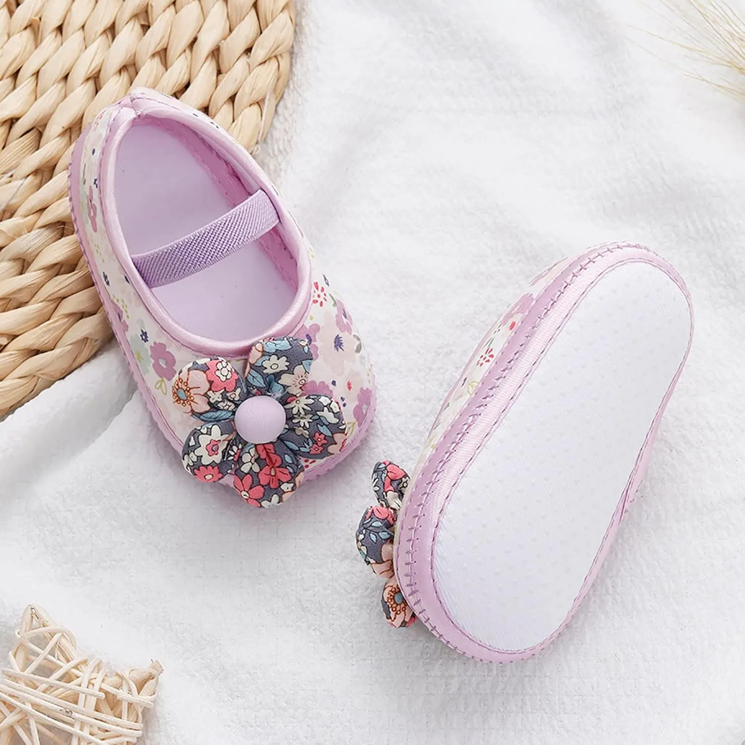 4 Month Booties Infant Boys Girls Open Toe Solid Shoes First Walkers Shoes Summer Toddler Flat Socks Slippers Baby