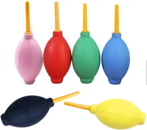 6 Pcs Rubber Air Blower Air Pump Dust Blower Cleaner, for Card Making Dispersing Blowing Dust Removal Ash Removal Gas Blowing Hand Held Cleaning Tools