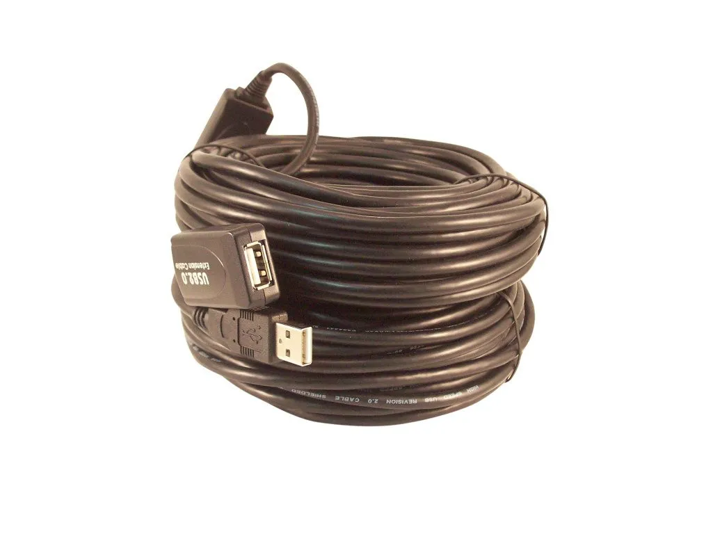 80 Foot USB 2.0 High Speed Active Extension/Repeater Cable Not for HD Webcams