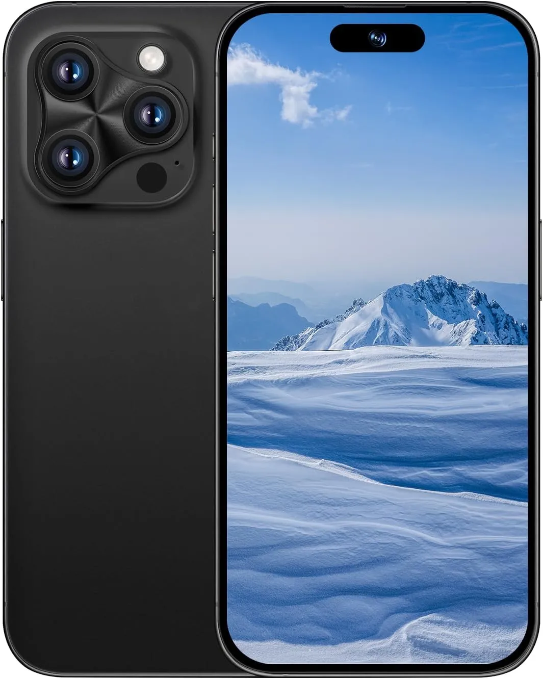 A16 pro max Unlocked Cell Phones Android 13 Smartphone with 8GB 256GB Mobile Phones 6.9" FHD Screen 108MP 48MP/6800 mAh and Dual SIM (Black)