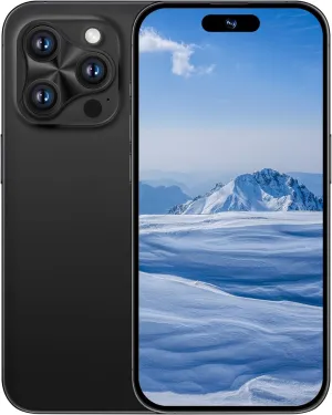 A16 pro max Unlocked Cell Phones Android 13 Smartphone with 8GB 256GB Mobile Phones 6.9" FHD Screen 108MP 48MP/6800 mAh and Dual SIM (Black)