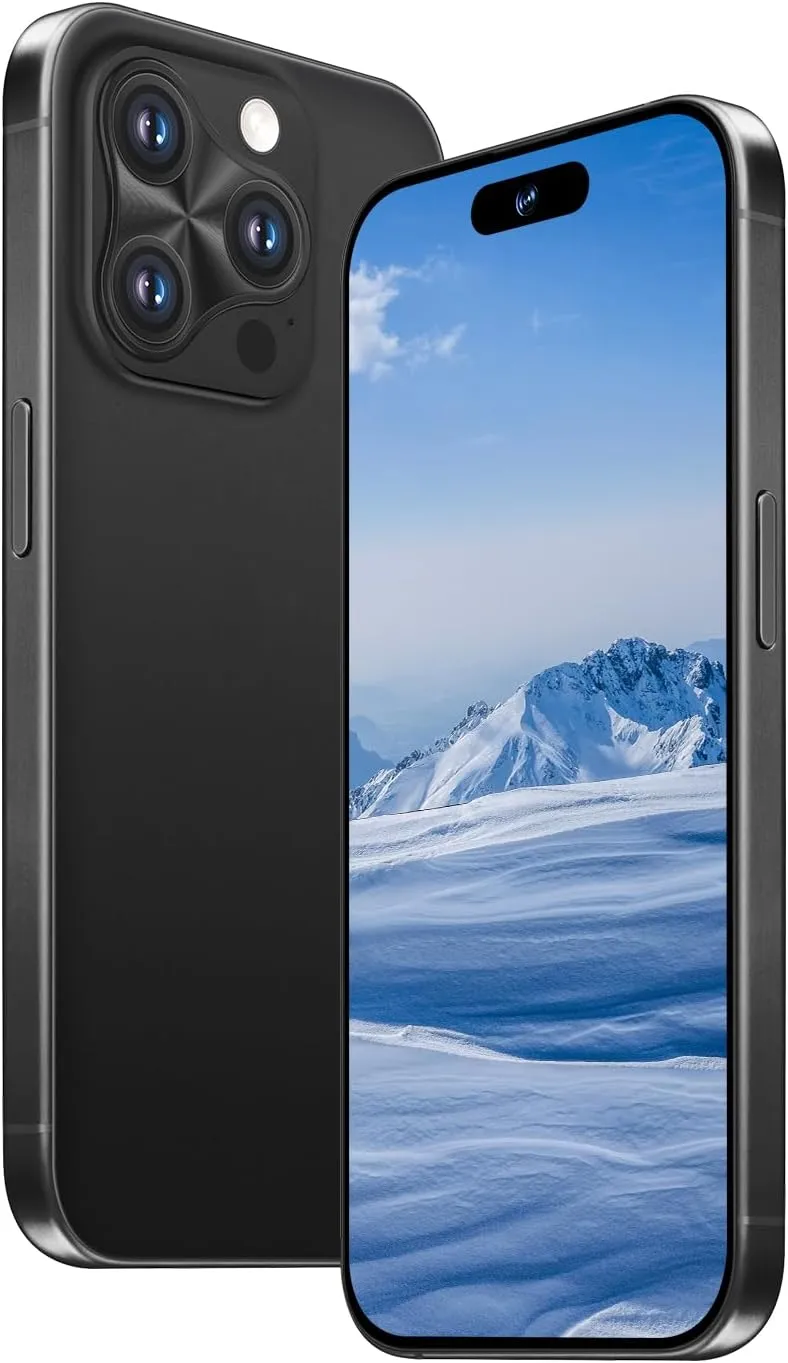 A16 pro max Unlocked Cell Phones Android 13 Smartphone with 8GB 256GB Mobile Phones 6.9" FHD Screen 108MP 48MP/6800 mAh and Dual SIM (Black)