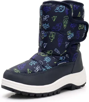 Ahannie Kids Toddler Snow Boots Boys Girls Winter Boots Insulated Warm Outdoor Shoes(Toddler/Little Kid)