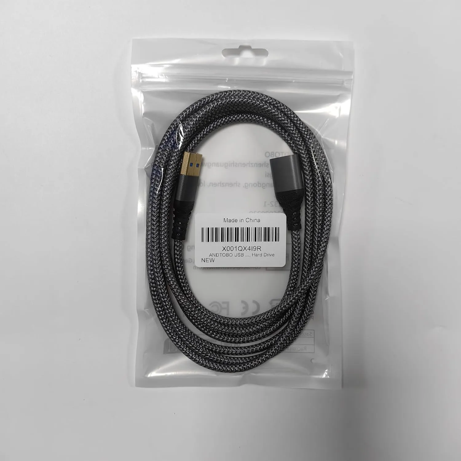 ANDTOBO 6.6FT USB Extension Cable, USB 3.0 Type A Male to Female Extender Cables High-Speed Data Transfer 5Gbps Compatible with Gamepad, Printer, Webcam, USB Keyboard, Flash Drive, Hard Drive
