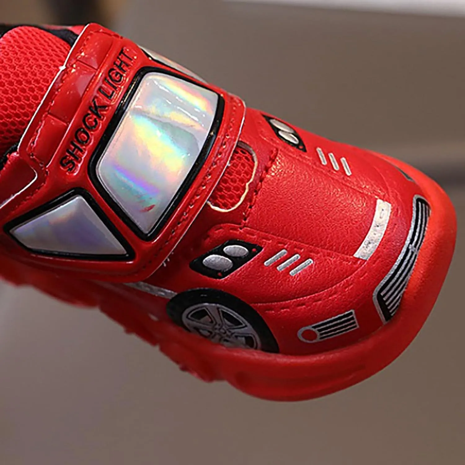 artoon Car LED Sneaker for Baby and Big Kids Toddler Light Up Casual Soft Sole Anti Slip Athletic Sports Shoes