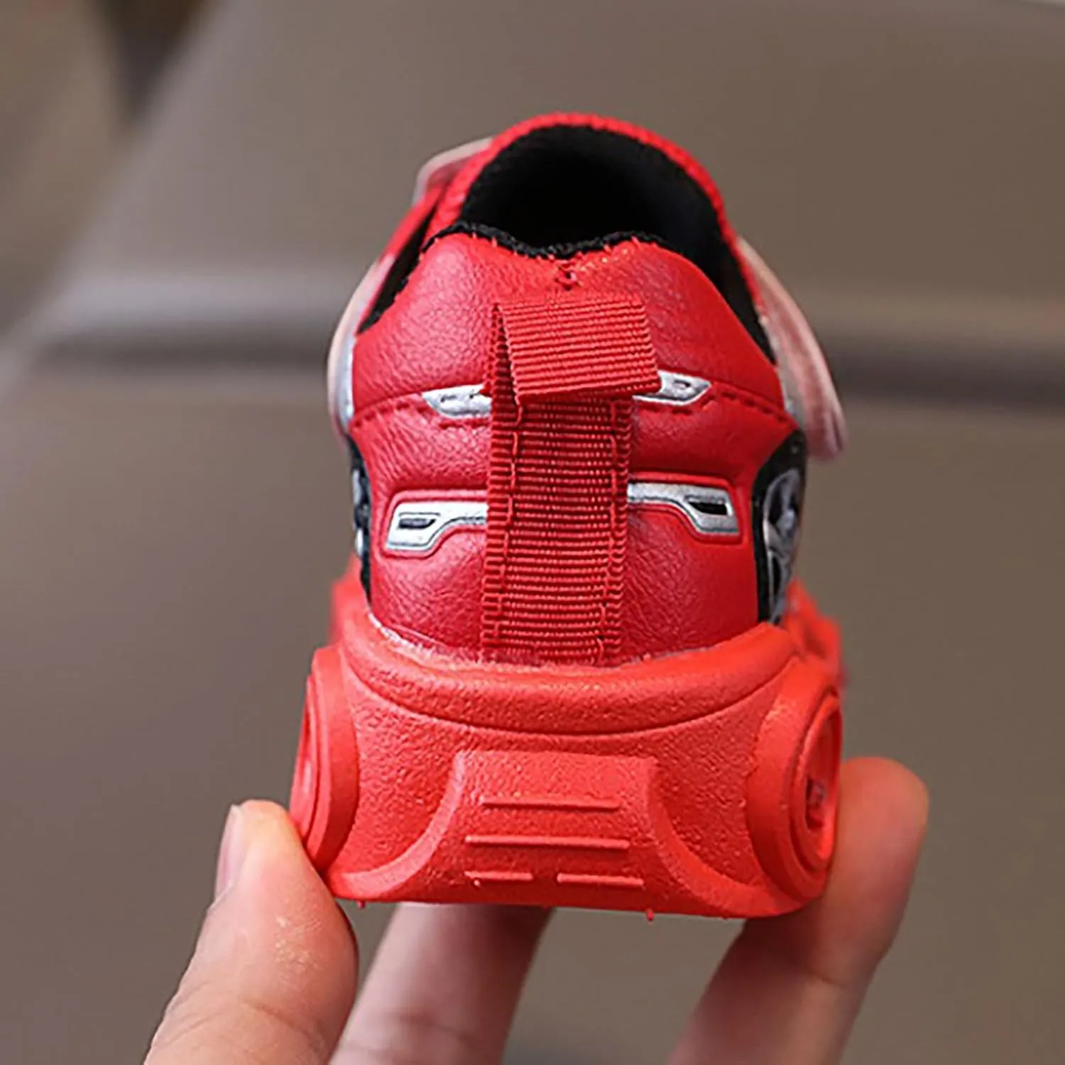 artoon Car LED Sneaker for Baby and Big Kids Toddler Light Up Casual Soft Sole Anti Slip Athletic Sports Shoes