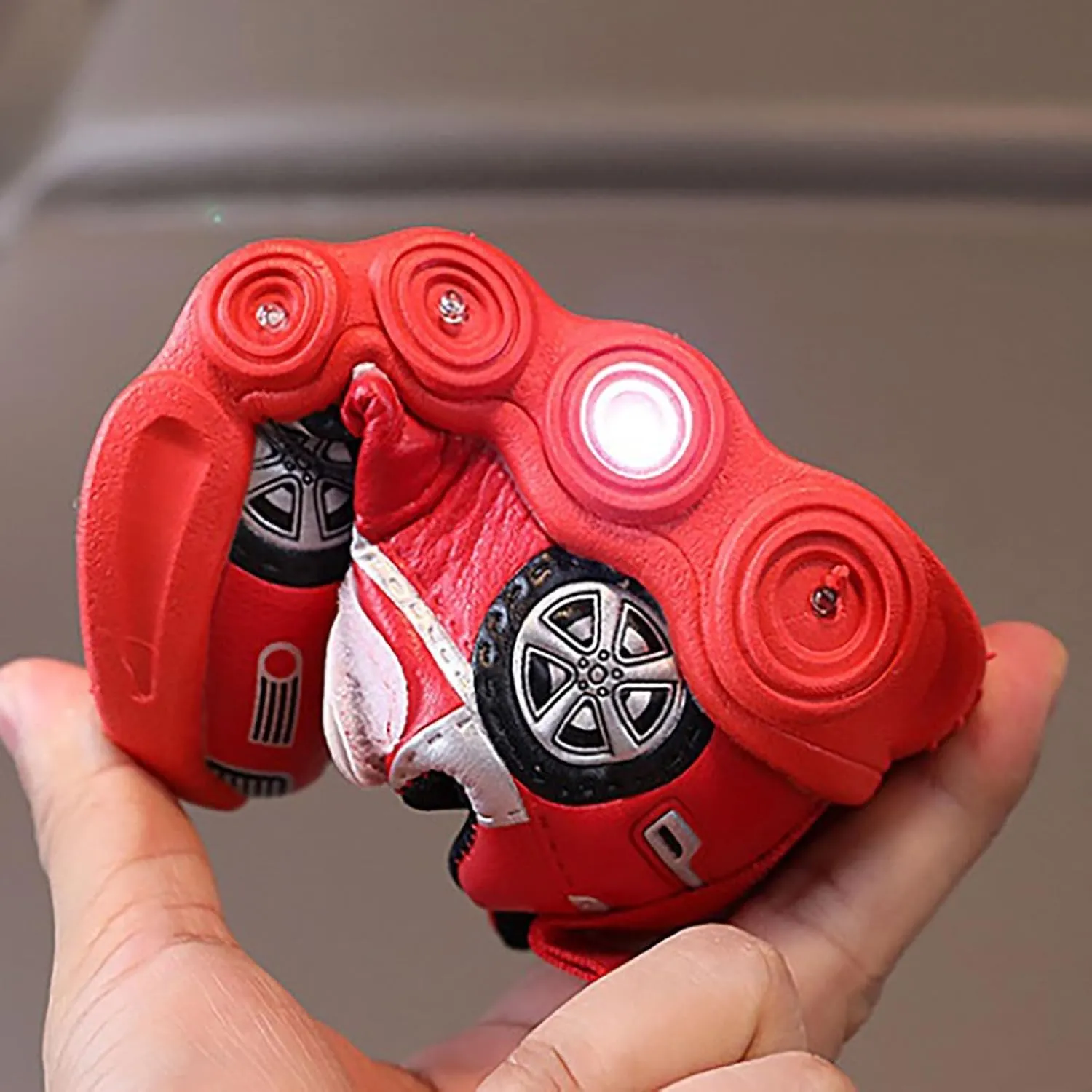 artoon Car LED Sneaker for Baby and Big Kids Toddler Light Up Casual Soft Sole Anti Slip Athletic Sports Shoes