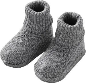 Baby Booties Hand Crochet Newborn Knit Shoes Soft Warm Cozy First Walkers for Infant Boys Girls