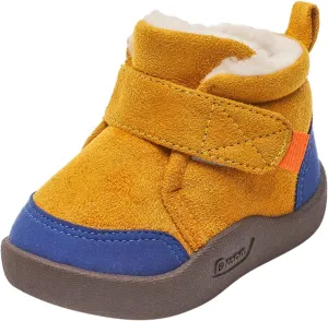 Baby Boots Boy 12 Months Baby Shoes Toddler Boots Soft Bottom Toddler Shoes Plus Velvet Thick Non Slip Large Cotton Shoes Girls Boots