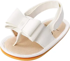 Baby Boy Fall Outfits Rubber Bow Shoes Walking Soft Flat Non-Slip Sole Baby Sandals Water Sandals for Boys