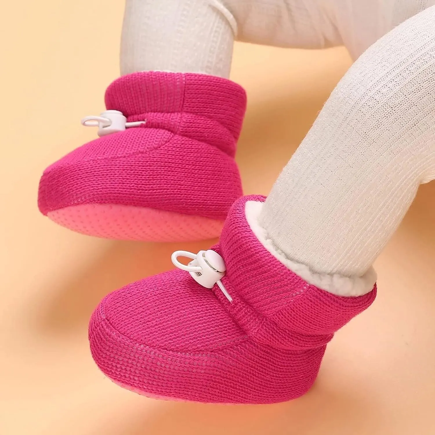 Baby Boy Girl Fleece Boots Newborn Shoes Winter Snow Boots Anti-Slip Soft Sole Warm Infant Toddler Prewalker