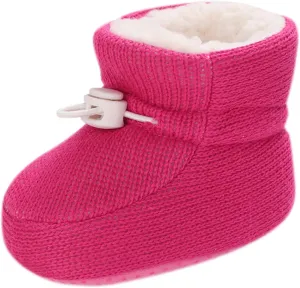 Baby Boy Girl Fleece Boots Newborn Shoes Winter Snow Boots Anti-Slip Soft Sole Warm Infant Toddler Prewalker