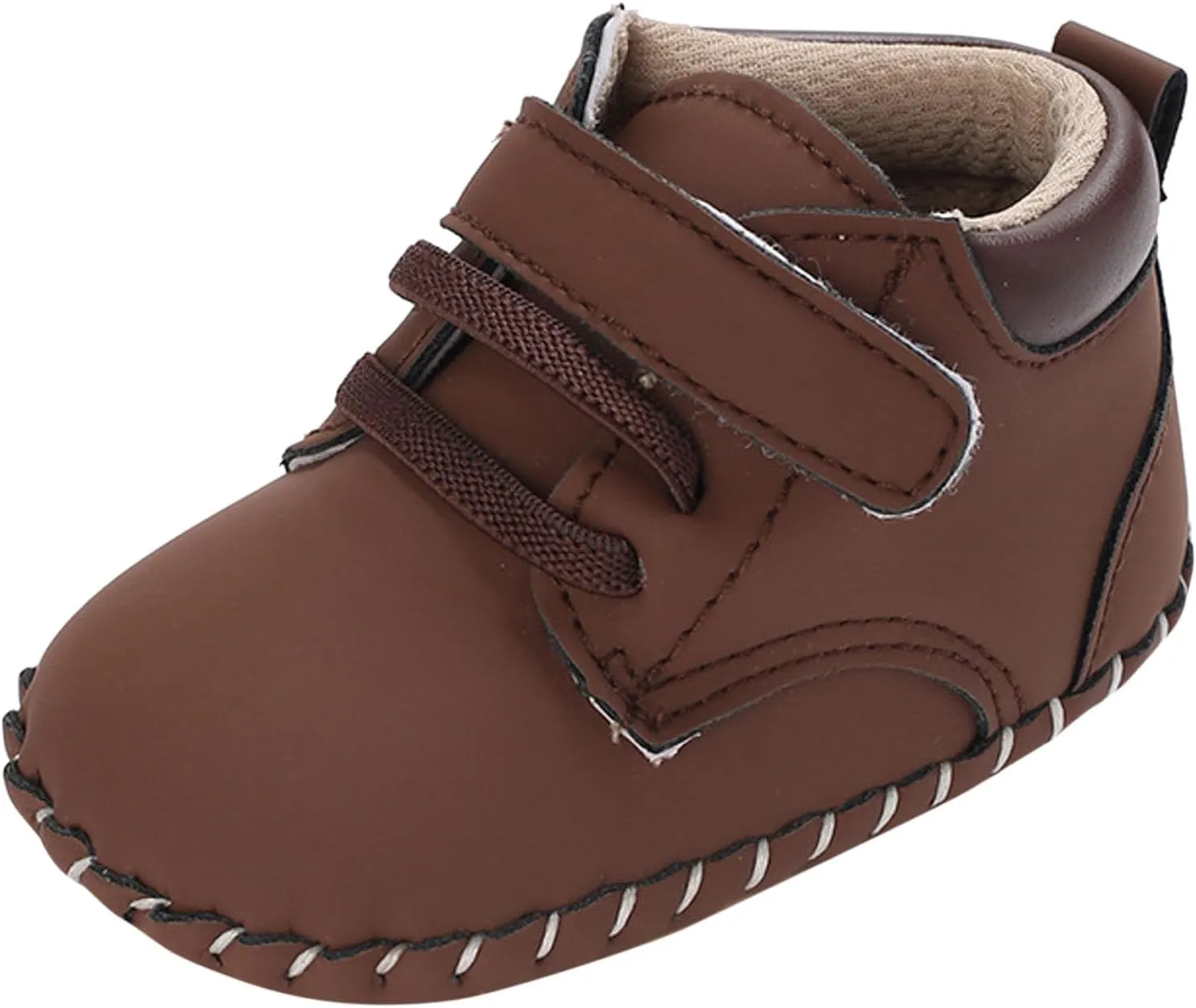 Baby Boy Girl High-Top Ankle Shoes Non Slip Soft Sole Infant Toddler Comfortable Prewalker Hard Sole Shoes for Baby Girl