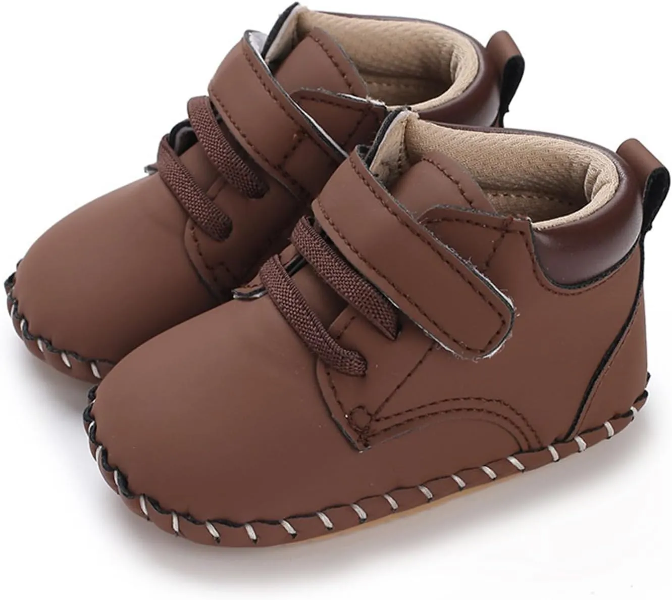 Baby Boy Girl High-Top Ankle Shoes Non Slip Soft Sole Infant Toddler Comfortable Prewalker Hard Sole Shoes for Baby Girl