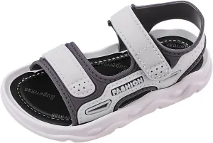 Baby Boy Unisex Sandals for Infant/Toddlers Summer Outdoor Shoes Athletic Non-Slip Soft Sole (Grey, 11 Little Child)