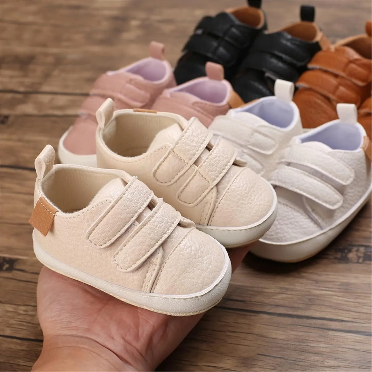 Baby Boys Girls Non-Slip Rubber Sole First Walking Shoes Infant Soft Tennis Sports Sneakers Outdoor Shoes Size 5