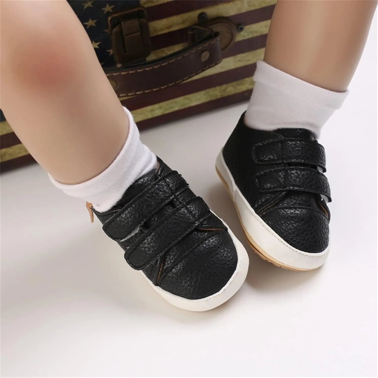 Baby Boys Girls Non-Slip Rubber Sole First Walking Shoes Infant Soft Tennis Sports Toddler Girls Tennis Shoes Size 8
