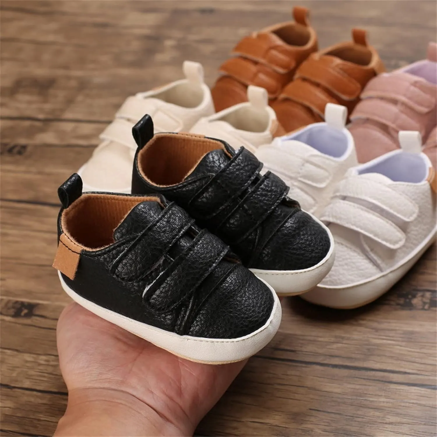 Baby Boys Girls Non-Slip Rubber Sole First Walking Shoes Infant Soft Tennis Sports Toddler Girls Tennis Shoes Size 8