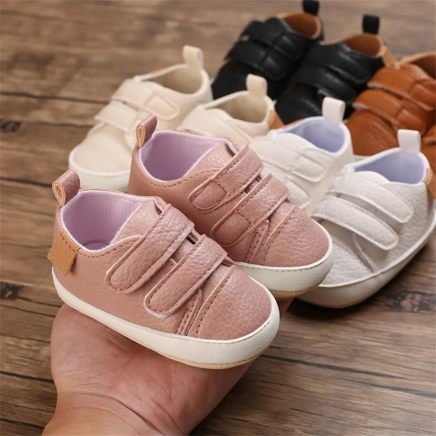 Baby Boys Girls Non-Slip Rubber Sole First Walking Shoes Infant Soft Tennis Sports Toddler Girls Tennis Shoes Size 8