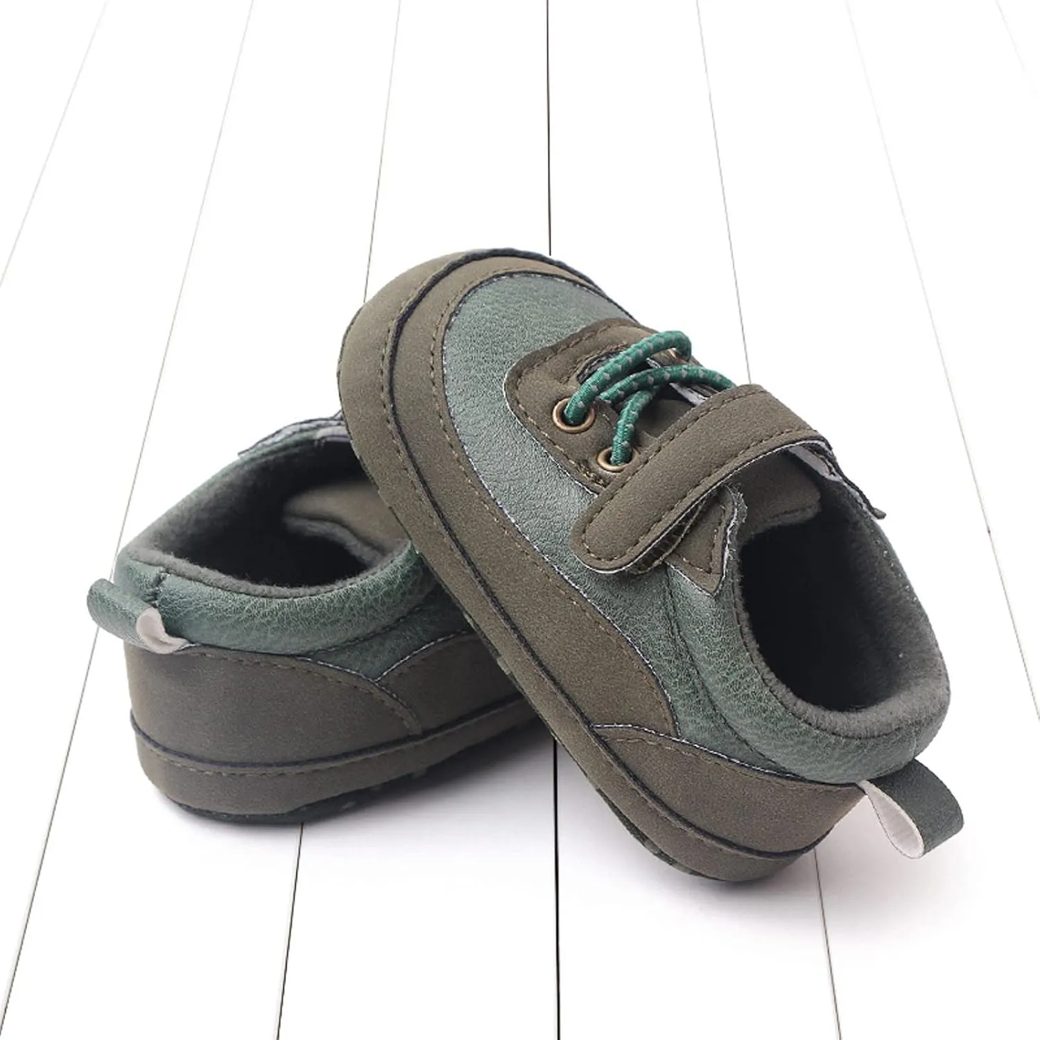 Baby Boys Girls PU Leather xford Shoes Soft Rubber Sole Sneakers Infant Walking Shoes Anti-Slip Ankle Boots