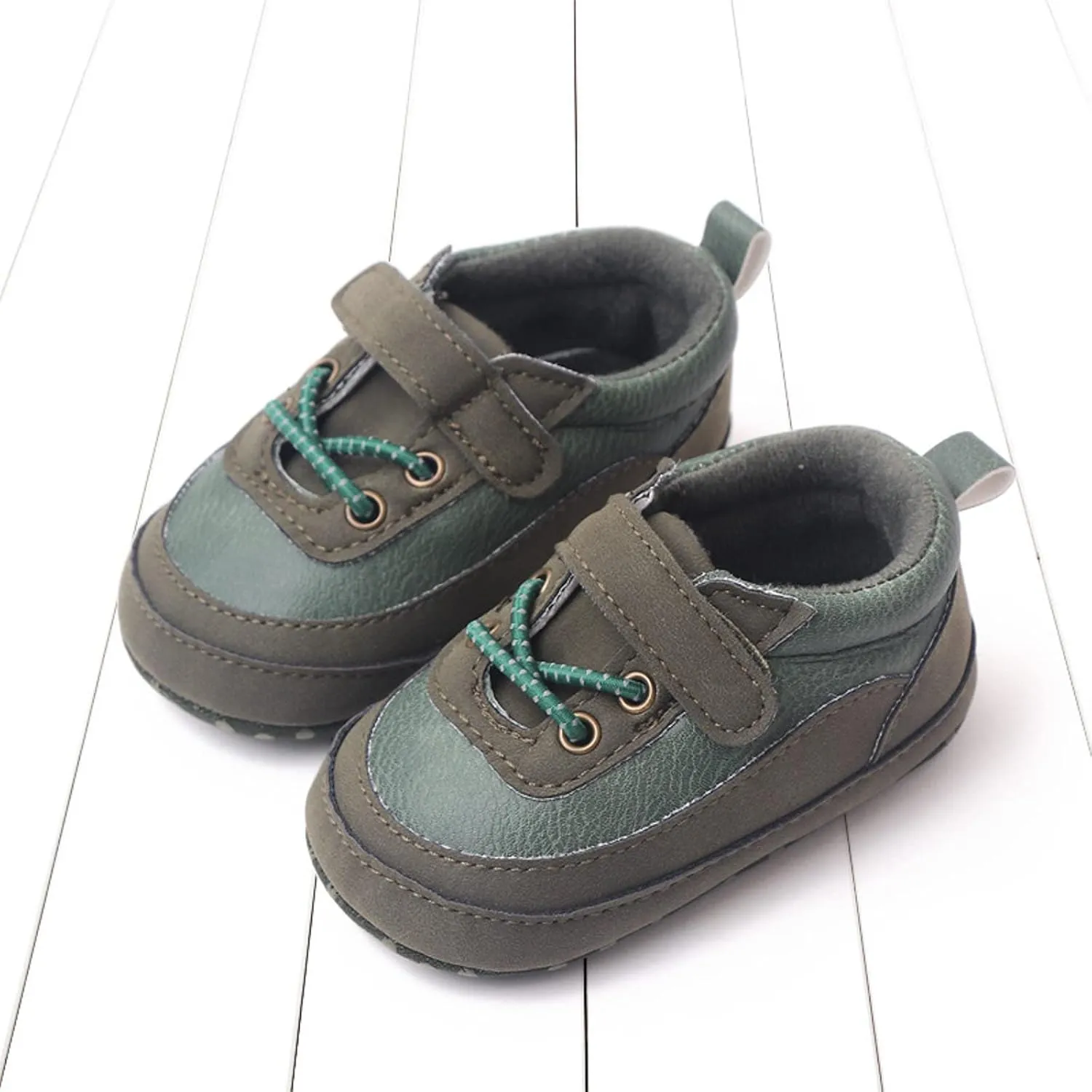 Baby Boys Girls PU Leather xford Shoes Soft Rubber Sole Sneakers Infant Walking Shoes Anti-Slip Ankle Boots
