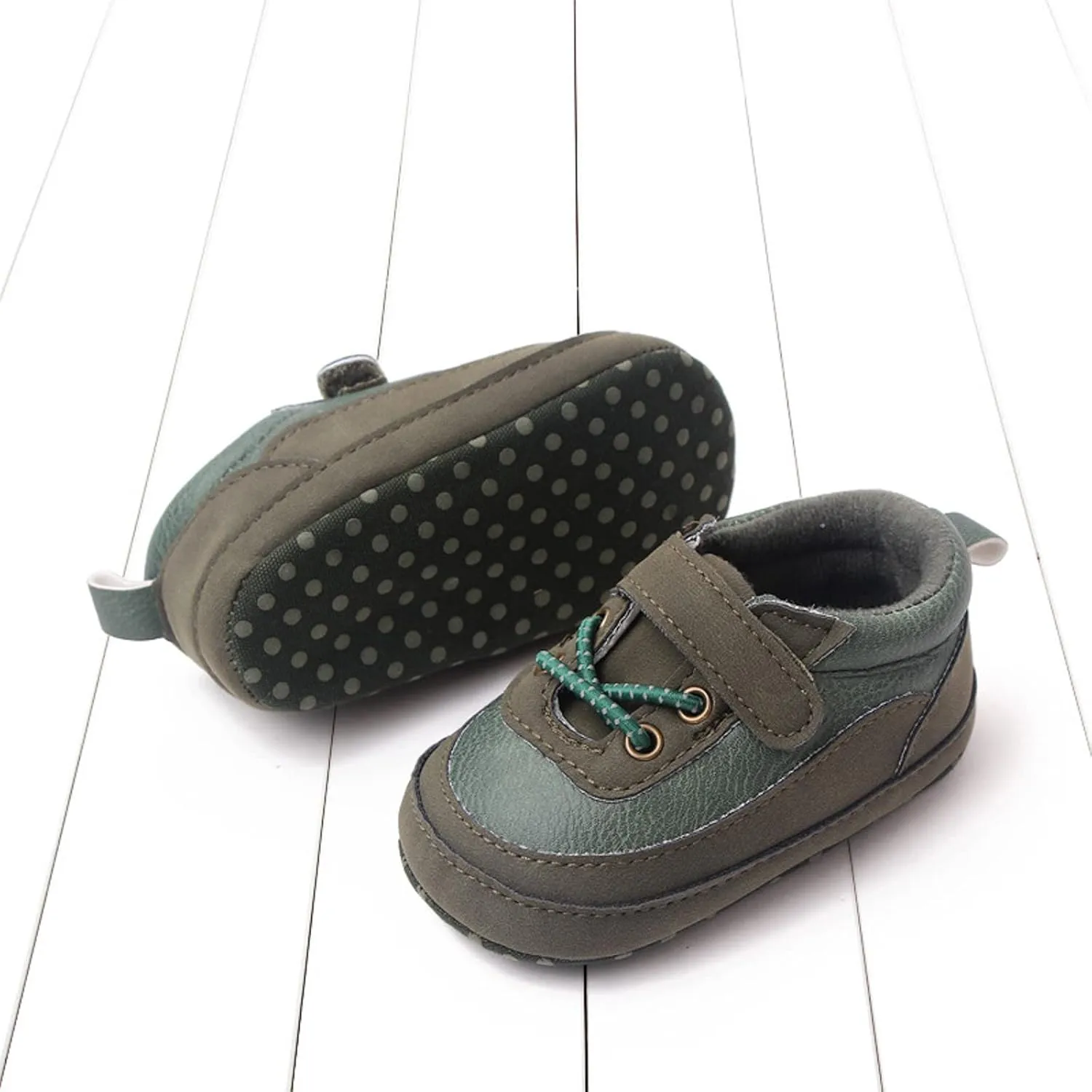 Baby Boys Girls PU Leather xford Shoes Soft Rubber Sole Sneakers Infant Walking Shoes Anti-Slip Ankle Boots