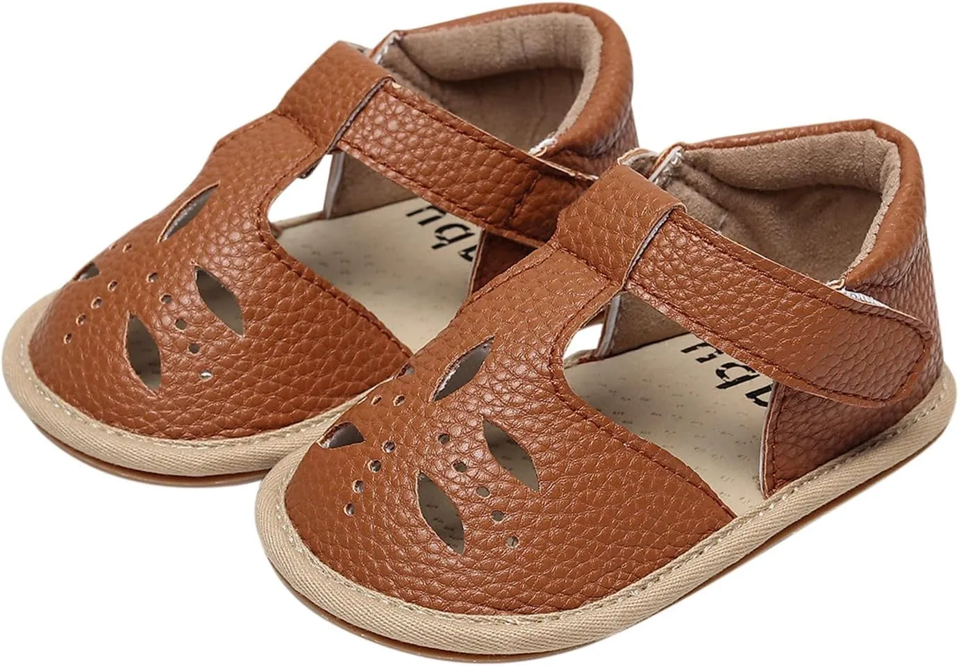 Baby Boys Girls Sandals PU Leather Soft Anti-Slip Rubber Sole Infant Summer Outdoor Shoes Toddler First