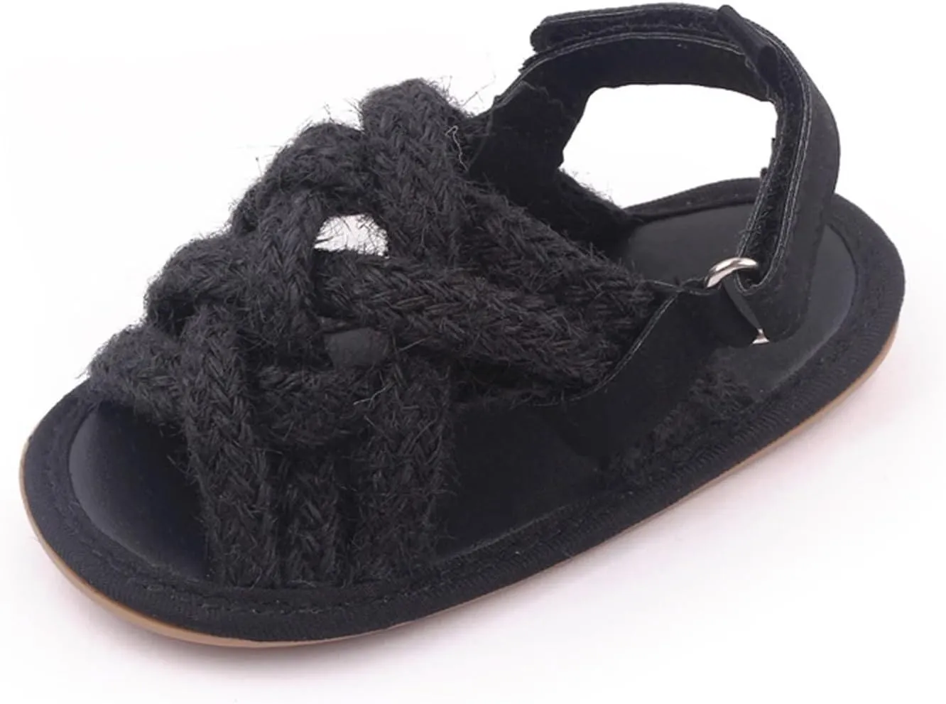 Baby Boys Girls Sandals Weave Open Toe Shoes with Anti-Slip Rubber Sole Infant Summer Outdoor Shoes First Walking Shoes