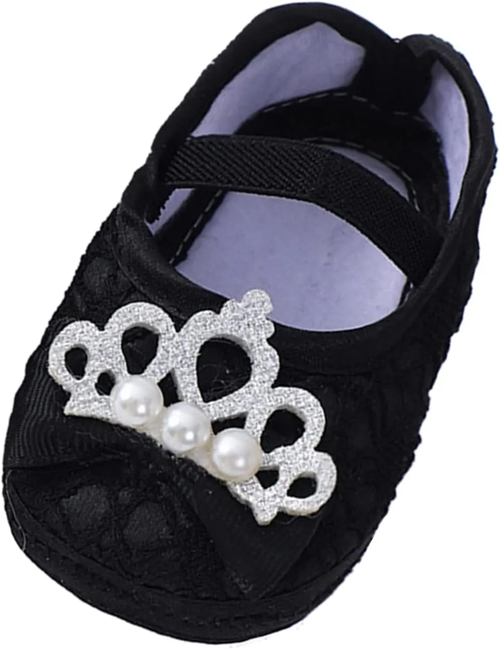 Baby Fashion Ankle Strap Soft Sole Sneakers Infant Pearl Flower Princess Shoes Girls Non Slip Breathable Slippers