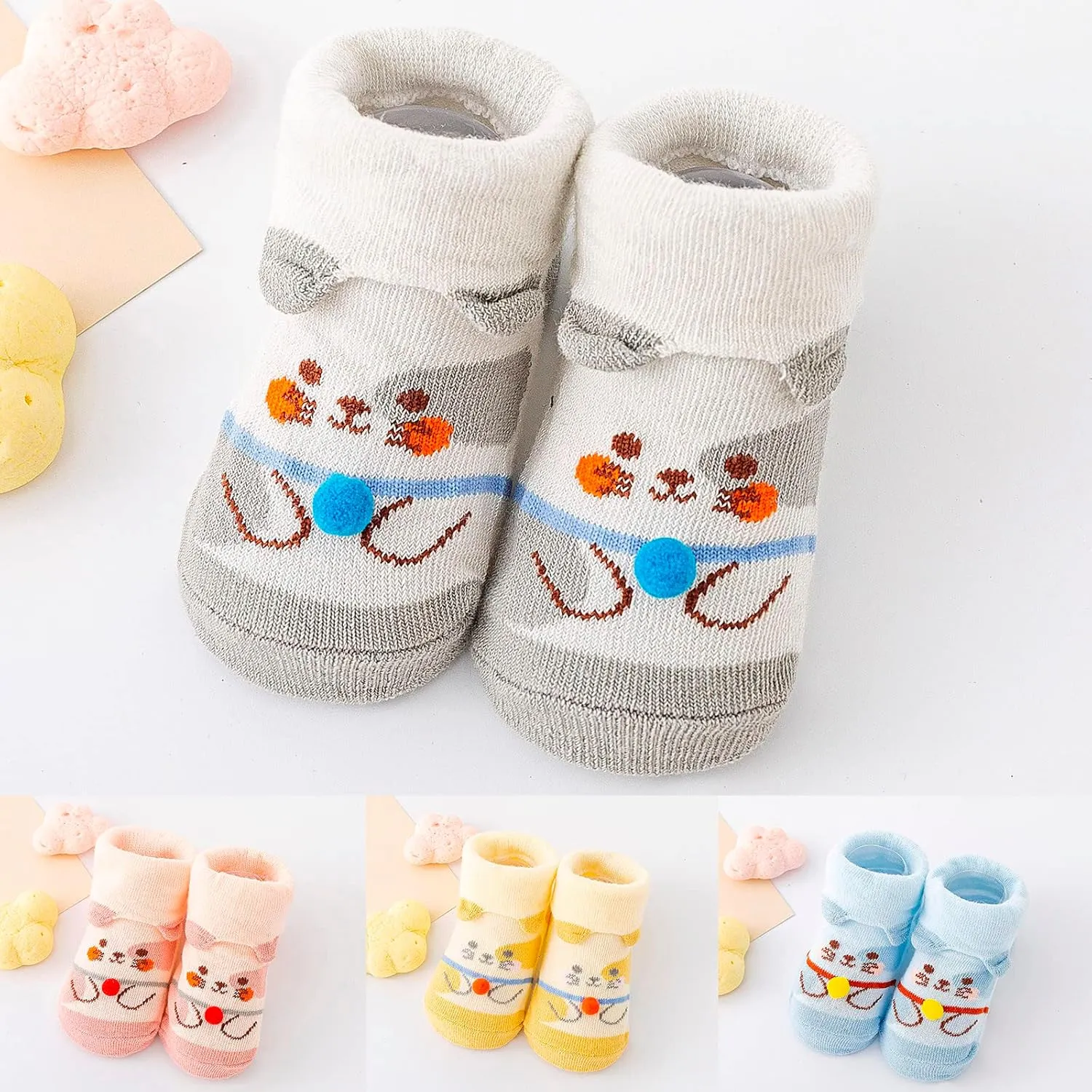 Baby First-Walking Shoes Trainers Toddler Boys Girls Soft Sole Non Slip Breathable Lightweight Slip-on Sneakers