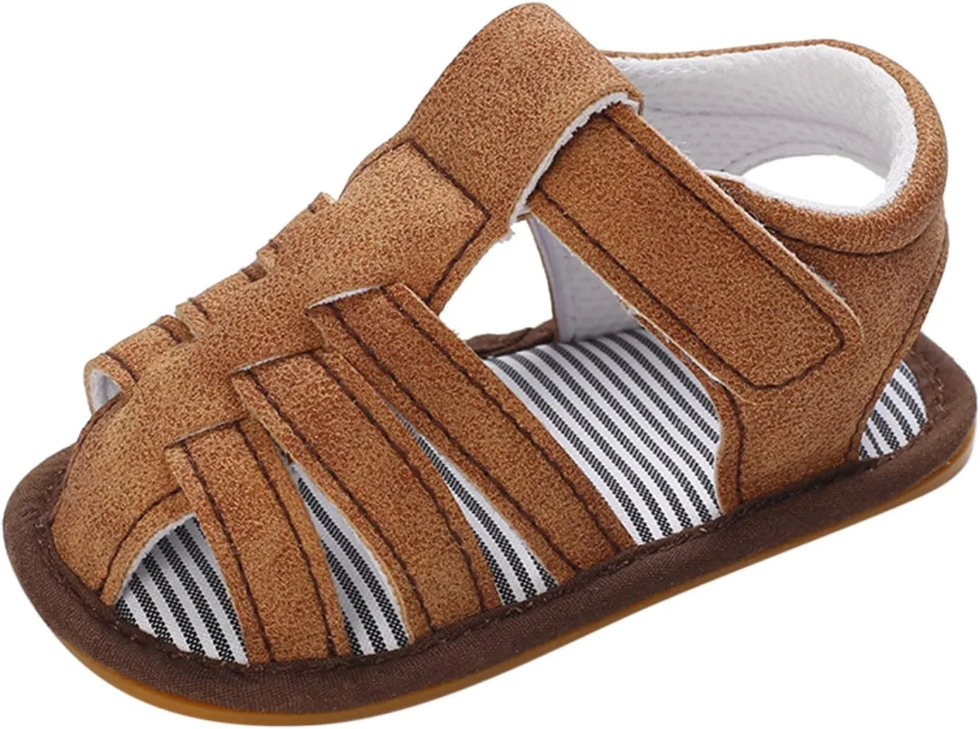 Baby Girl Boy Sandals Soft Anti-Slip Sole Roman Sandals for Toddlers Summer Casual Shoes Flat First Ballet Slippers