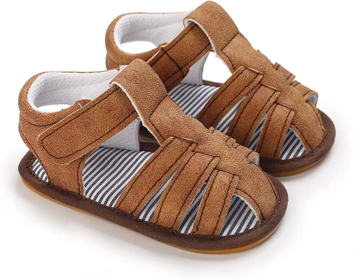 Baby Girl Boy Sandals Soft Anti-Slip Sole Roman Sandals for Toddlers Summer Casual Shoes Flat First Ballet Slippers