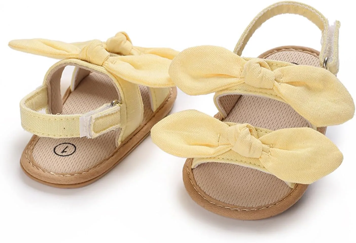 Baby Girl Sandals Toddler Infant Soft Open Toe Pink Bowknot Sandals Beach Flats Anti Slip Shoes With Elastic Strap