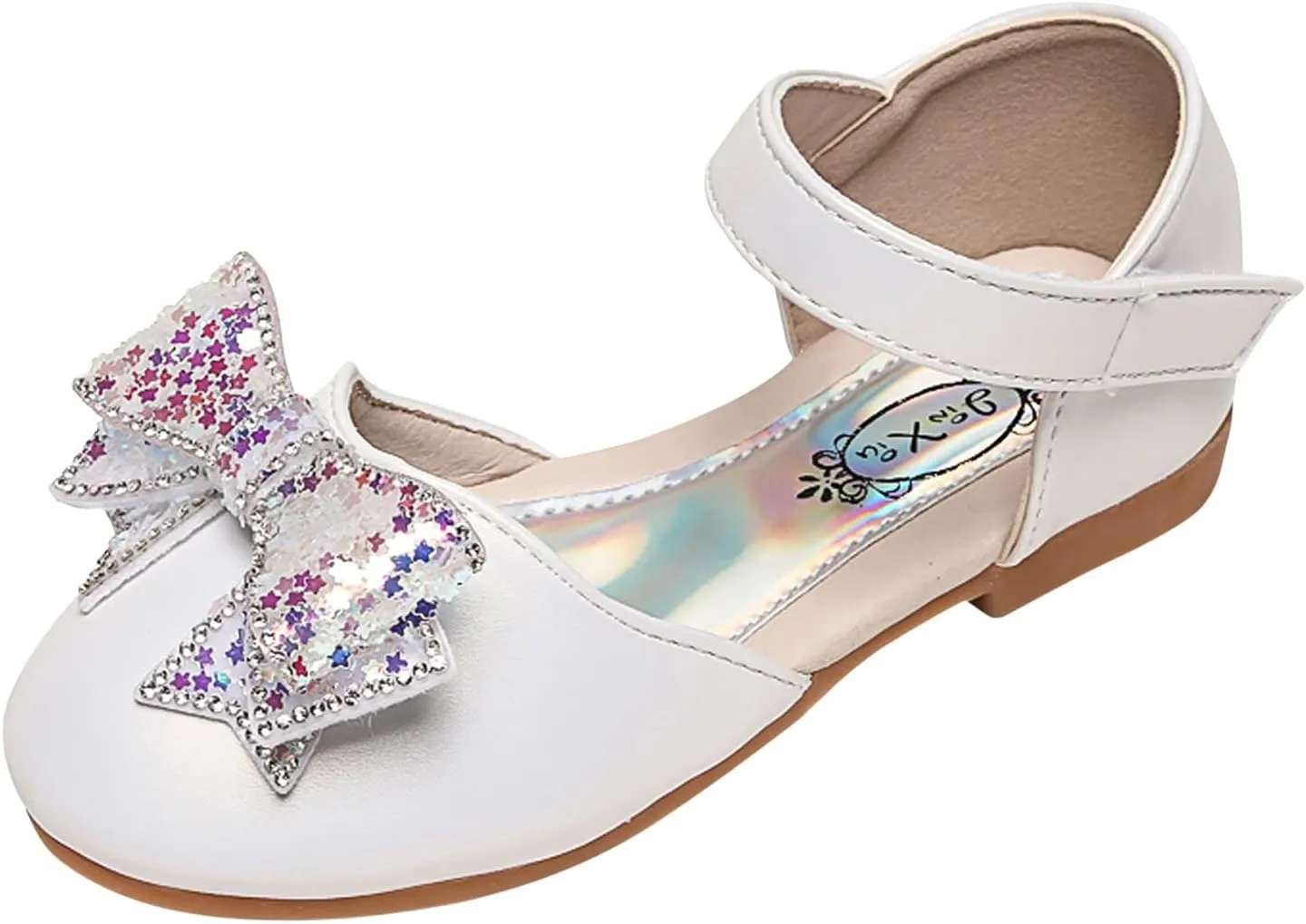 Baby Girl Shoes, 1-12 Years Girls Baby Princess Shoes Star Sequin Rhinestone Bow Sandals Pearl Bling Dancing Shoes