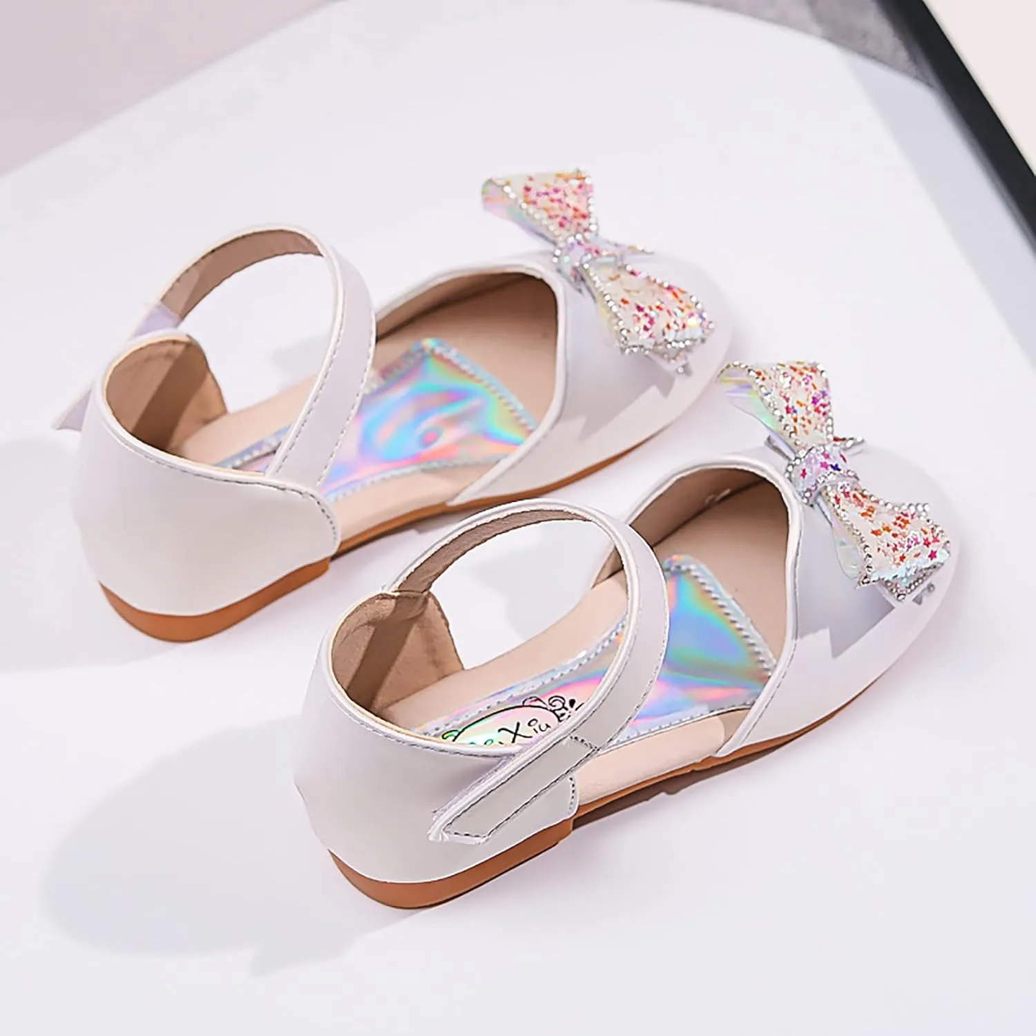 Baby Girl Shoes, 1-12 Years Girls Baby Princess Shoes Star Sequin Rhinestone Bow Sandals Pearl Bling Dancing Shoes