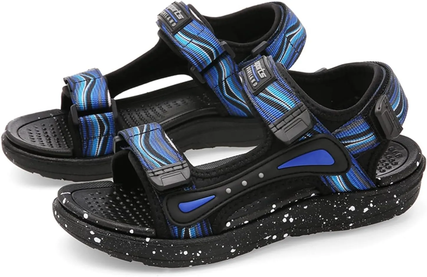 Baby Girls Boys Kid Child Sandals Summer Shoes Premium Soft Anti-Slip Thick Sole Lightweight Shoes (Blue, 2.5 Big Kids)