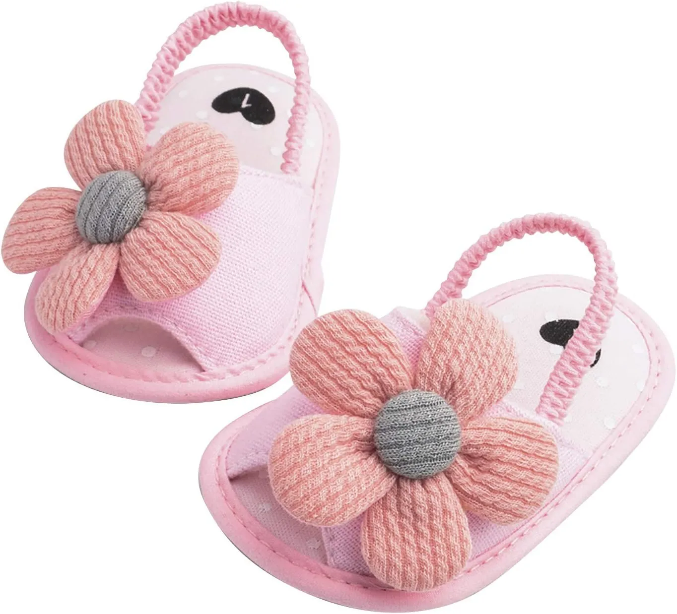 Baby Girls Flower Shoes Soft Sole Shoes Toddler Non Slip Shoes Sandals Leisure Baby Shoes for Indoor