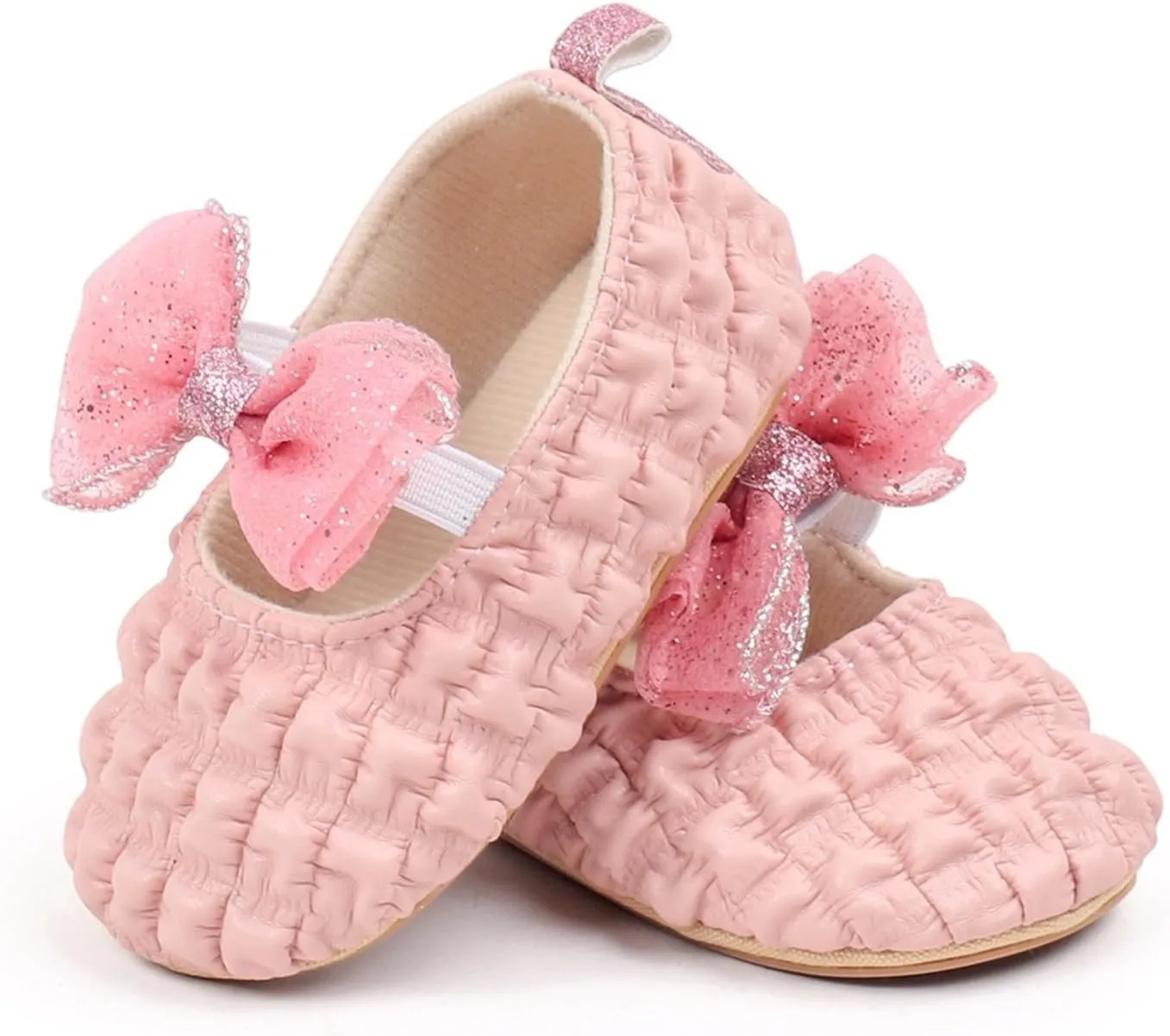 Baby Infant Leather Sandals Bow Sequins Strap Closed Toe Ankle Mary Jane Shoes Toddler Princess Newborn Summer Shoes