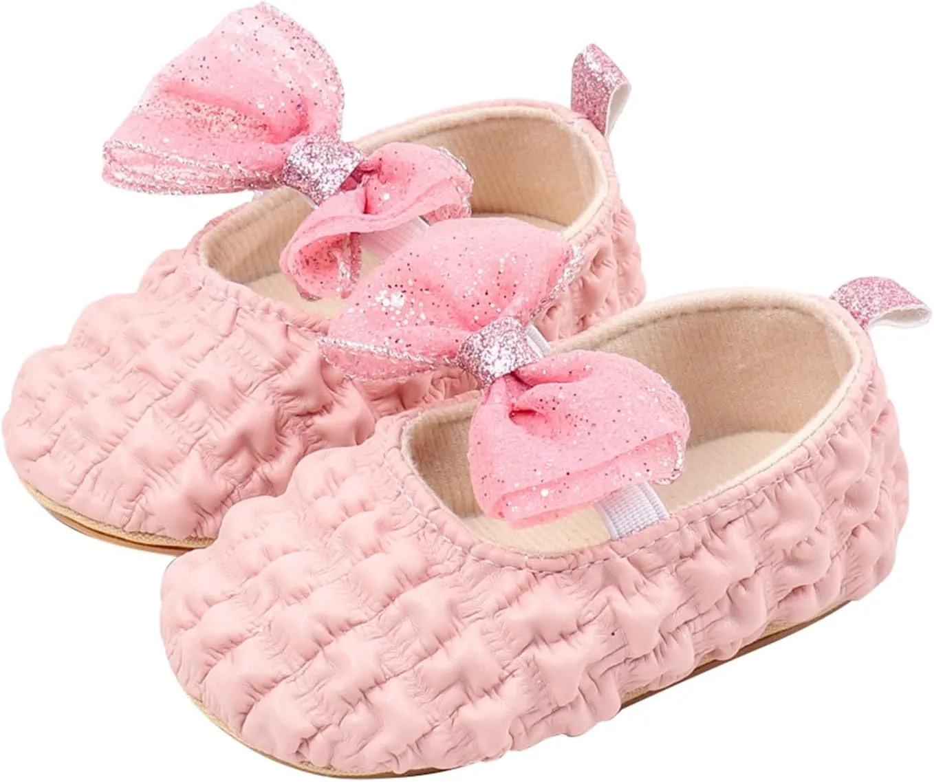 Baby Infant Leather Sandals Bow Sequins Strap Closed Toe Ankle Mary Jane Shoes Toddler Princess Newborn Summer Shoes