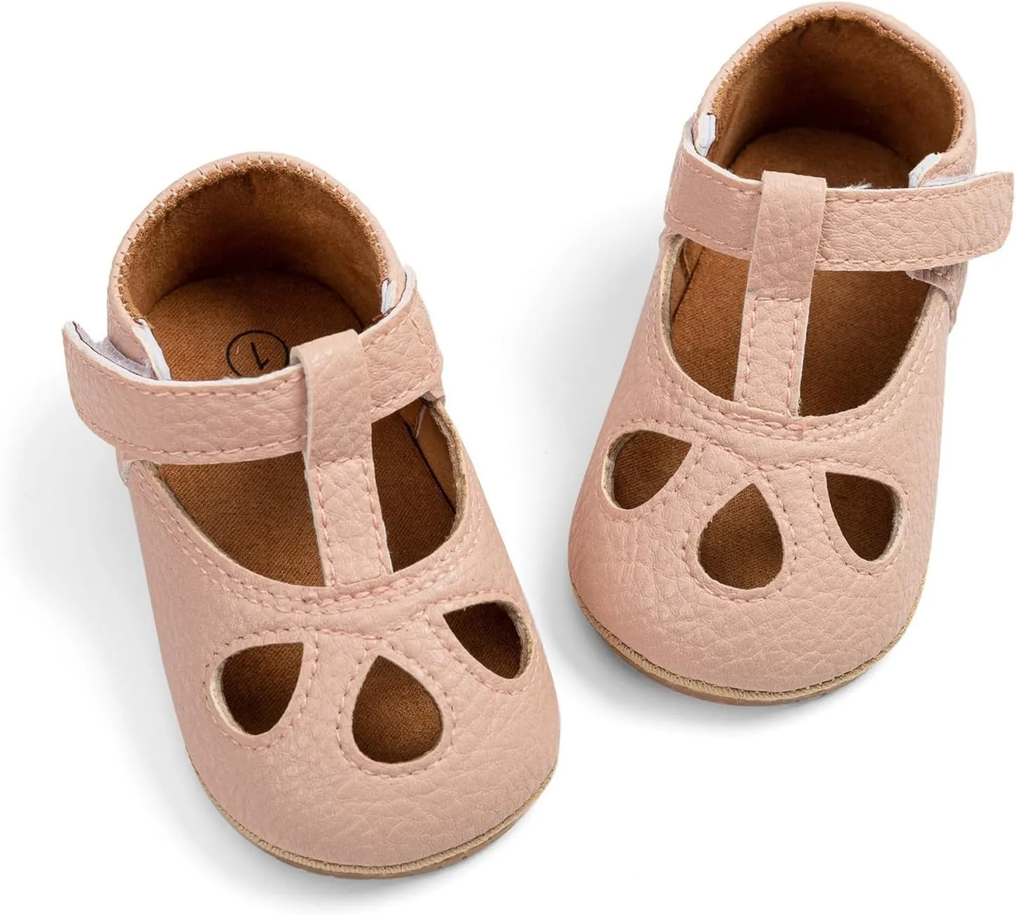 Baby Kids Summer Casual Leather Sandals Solid Color Toddler Infant Hollow Close Toe Soft Sole Non Slip Casual Shoes
