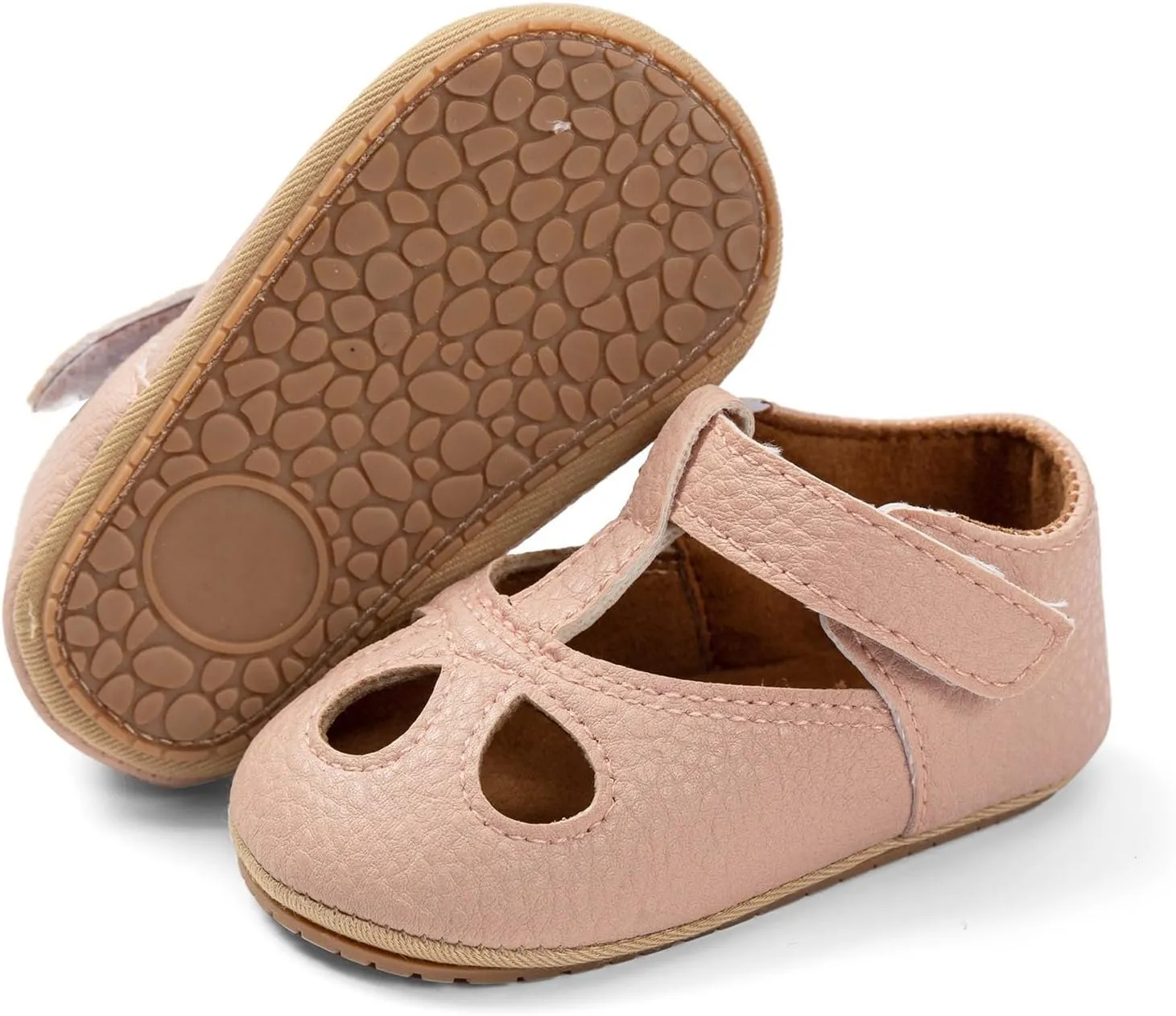 Baby Kids Summer Casual Leather Sandals Solid Color Toddler Infant Hollow Close Toe Soft Sole Non Slip Casual Shoes
